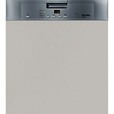 Miele G4203i Semi Integrated Dishwasher, Clean Steel
